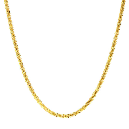 18K Goldplattierte Edelstahl Halskette