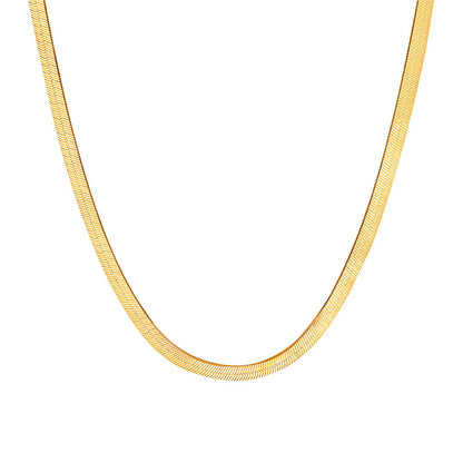 18K Goldplattierte Edelstahl Halskette