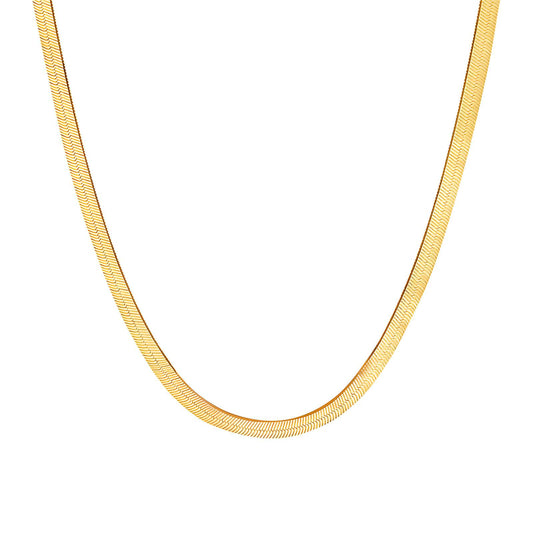 18K Goldplattierte Edelstahl Halskette